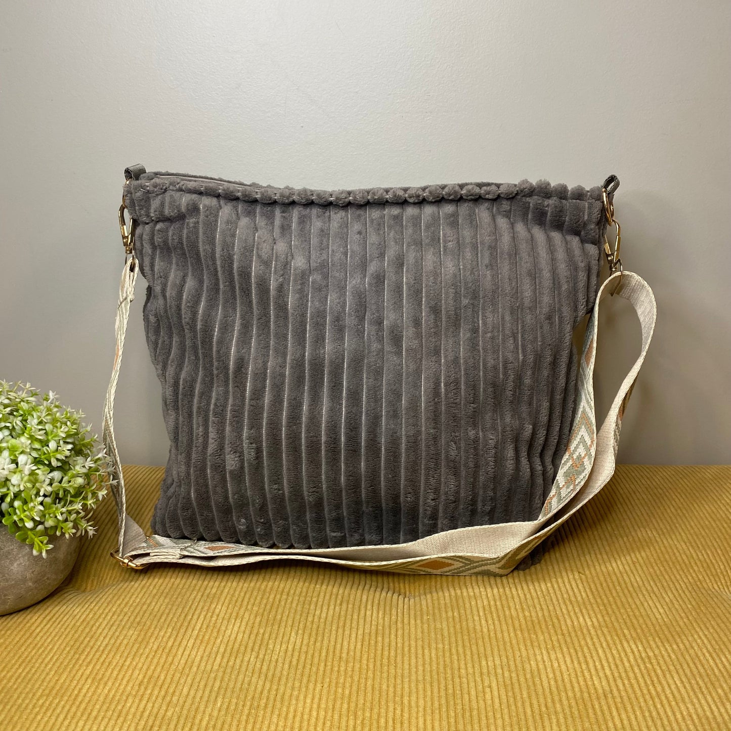 Willow - Corduroy Shopper Purse - PREORDER