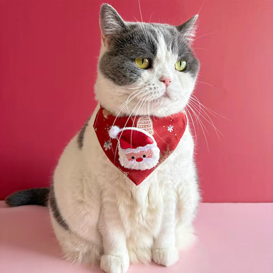Cat Adjustable Bandana - Christmas - PREORDER ENDS 10/23