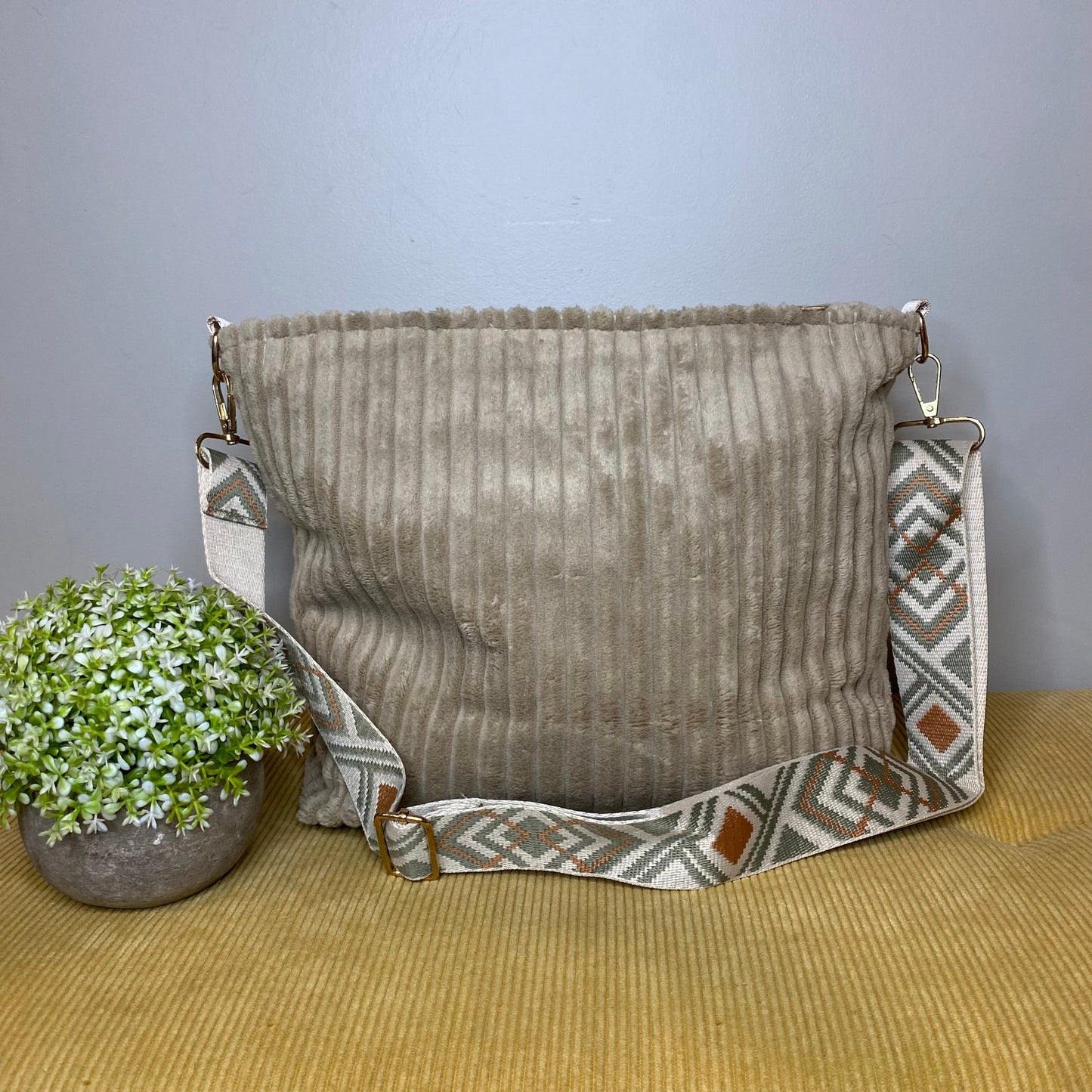 Willow - Corduroy Shopper Purse - PREORDER