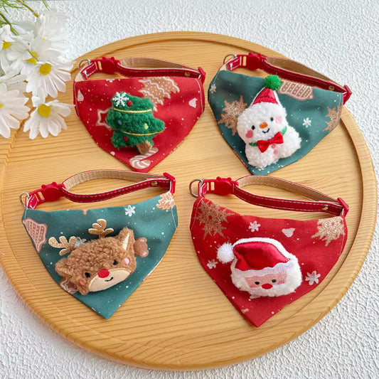Cat Adjustable Bandana - Christmas - PREORDER