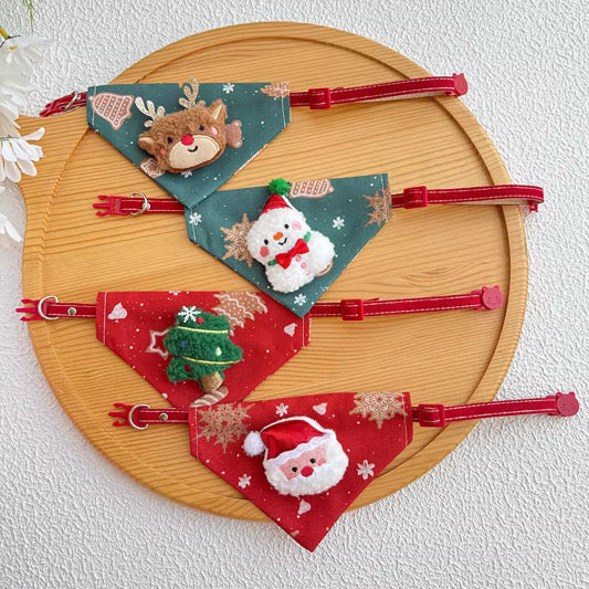 Cat Adjustable Bandana - Christmas - PREORDER