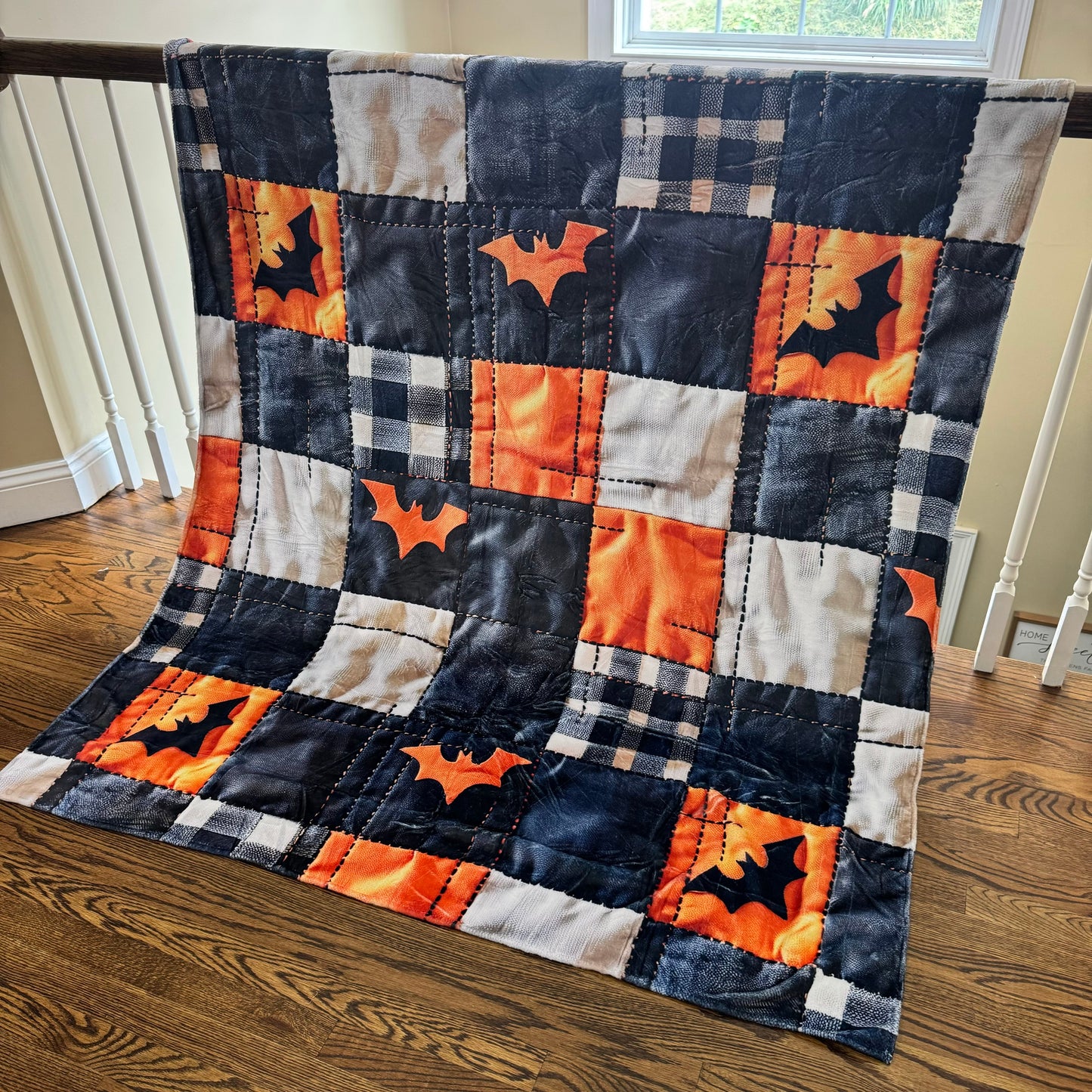 Blanket - Halloween - Quilted Bats