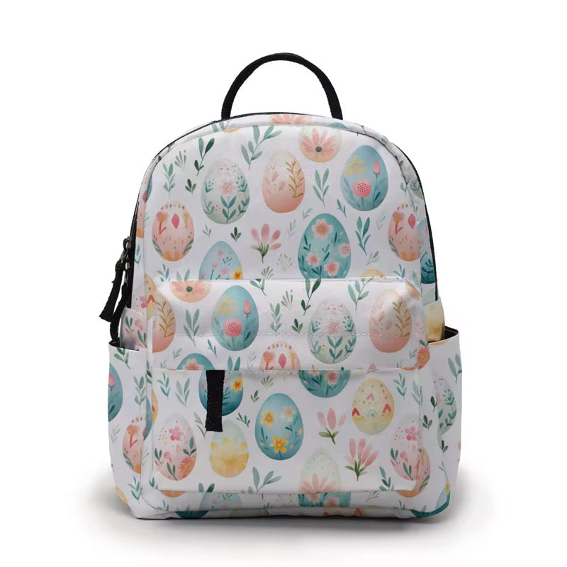Mini Backpack- Floral Eggs